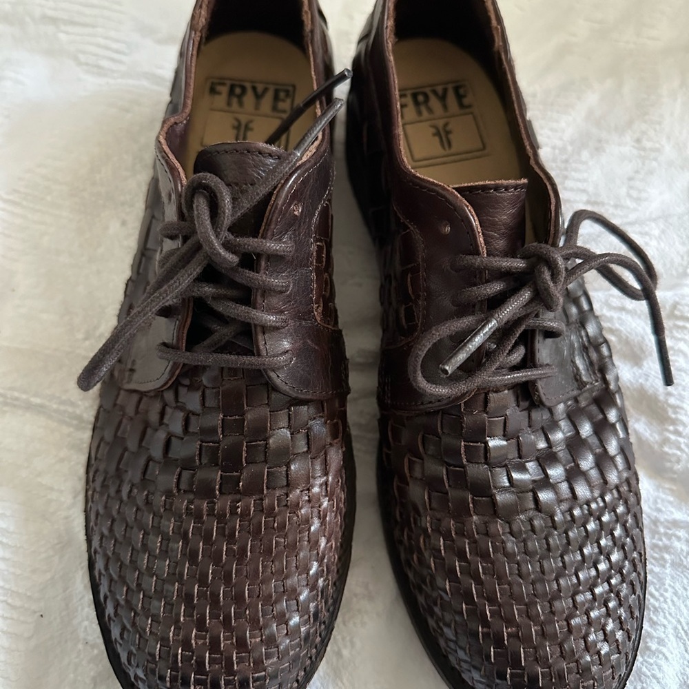 Frye Woven Oxford size 6 Brown - Picture 5 of 7